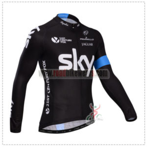 2014 Team SKY Pro Cycling Long Jersey Black Blue