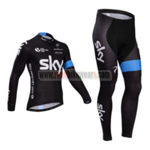2014 Team SKY Pro Cycling Long Kit Black Blue