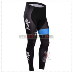 2014 Team SKY Pro Cycling Long Pants Black Blue