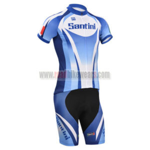 2014 Team Santini Cycling Kit Blue