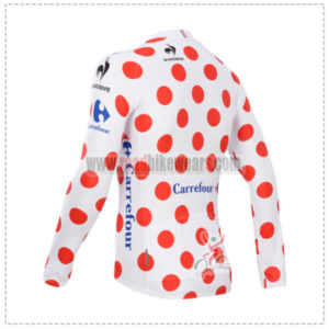 2014 Tour de France Biking Long Sleeve Polka Dot Jersey