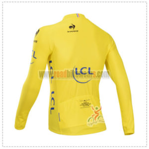 2014 Tour de France Cycle Long Sleeve Yellow Jersey