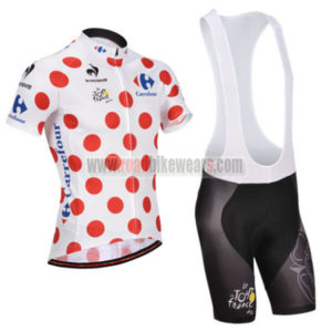 2014 Tour de France Cycling Polka Dot Jersey Bib Kit