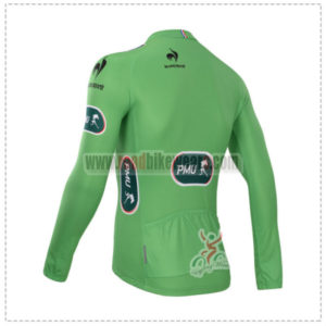 2014 Tour de France Riding Long Sleeve Green Jersey