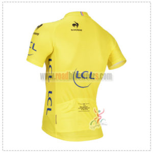 2014 Tour de France Riding Yellow Jersey