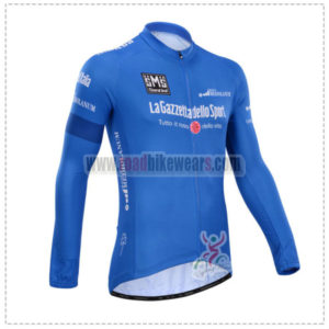 2014 Tour de Italia Cycling Long Jersey Blue