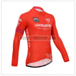 2014 Tour de Italia Cycling Long Jersey Red