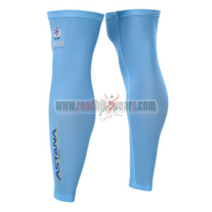 2015 Team ASTANA Riding Leg Warmers Sleeves Blue