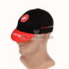 2015 Team Castelli Cycling Cap Hat Black Red