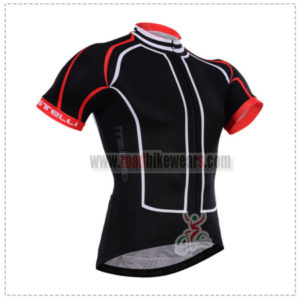 2015 Team Castelli Cycling Jersey Black Red Lines