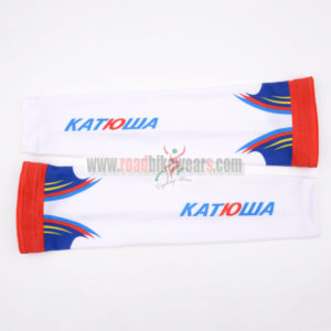 2015 Team KATUSHA Riding Arm Sleeves White