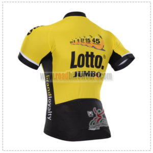 2015 Team LOTTO JUMBO Riding Jersey Yellow Black