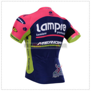 2015 Team Lampre MERIDA Bicycle Jersey Blue Pink