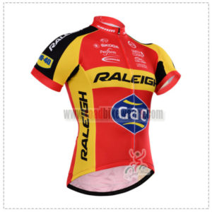 2015 Team RALEIGH Cycling Jersey Red Yellow