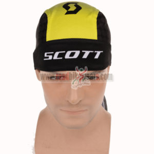 2015 Team SCOTT Bicycle Bandana Scarf Black Yellow