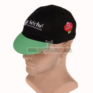 2015 Team SECHE Cycling Cap Hat Black Green