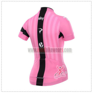 2015 Team SKY Women's Bicycle Jersey Pink