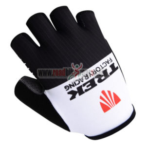 2015 Team TREK Cycling Gloves Mitts Half Fingers White Black