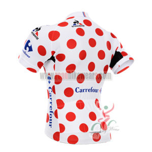 2015 Tour de France Cycling Jersey Shirt Sportswear Polka Dot