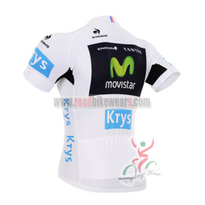 2015 Tour de France Movistar Bicycle Jersey Shirt White