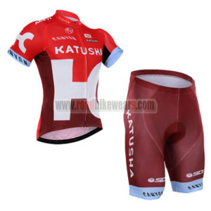 2016 Team KATUSHA Russian Bicycle Kit Red