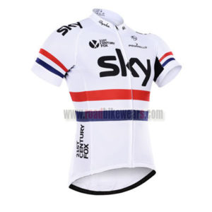 2016 Team SKY France Bicycle Jersey White