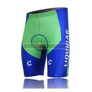 2010 LIQUIGAS Cycling Shorts Green Blue