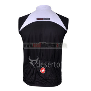 2011 CASTELLI Pro Bicycle Sleeveless Jersey White Black