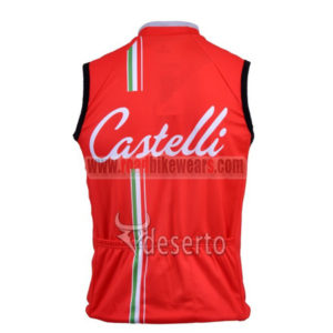 2011 CASTELLI Pro Bike Sleeveless Jersey Red