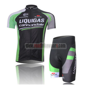 2011 Team LIQUIGAS cannondale Cycling Kit Black Green
