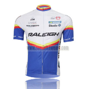 2011 Team RALEIGH Cycling Jersey White Blue