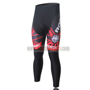 2011 Team ROCK RACING Cycle Long Pants Black White Red