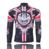 2011 Team ROCK RACING Cycling Long Jersey Black White Red
