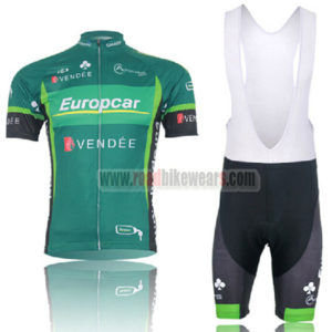 2012 Europcar Cycling Bib Kit Green