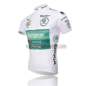 2012 Europcar Tour de France Bicycle Jersey White