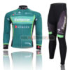 2012 Team Europcar Cycling Long Kit Green