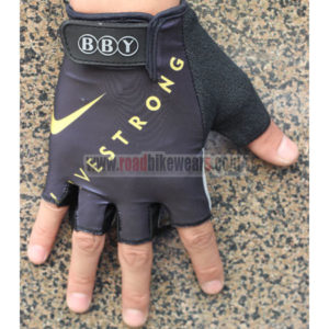 2012 Team LIVESTRONG Cycling Gloves Mitts Black