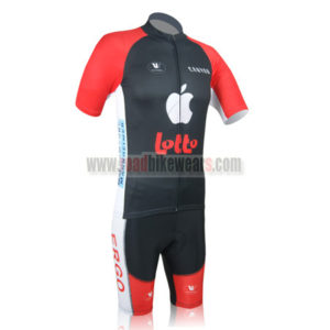 2012 Team LOTTO Biking Kit Red Black