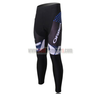 2012 Team ORBEA Cycling Long Pants Black Blue