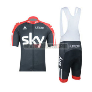 2012 Team SKY British Cycling Bib Kit Black Red