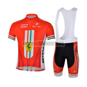2013 FERARI Cycling Short Bib Kit Red