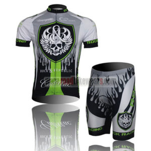 2013 Rock Racing Cycling Kit Grey Green