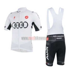 2013 Team AUDI Cycling Bib Kit White