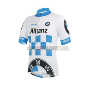 2013 Team BMW Allianz Cycling Jersey White Blue