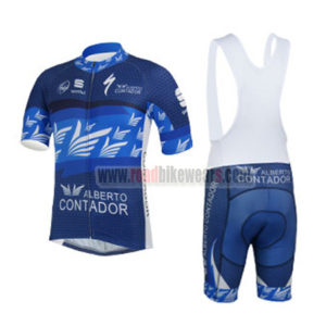 2013 Team CONTADOR Cycling Bib Kit Blue