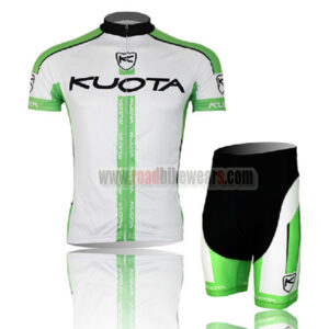 2013 Team KUOTA Cycling Kit White Green