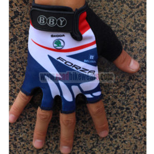 2013 Team LOTTO Cycling Gloves Mitts White Blue