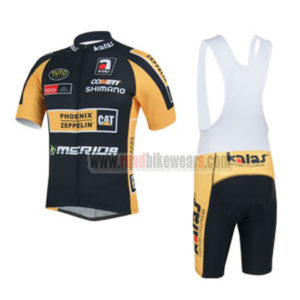 2013 Team MERIDA Cycling Bib Kit Black Yellow
