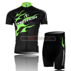 2013 Team MERIDA Cycling Kit Black Green