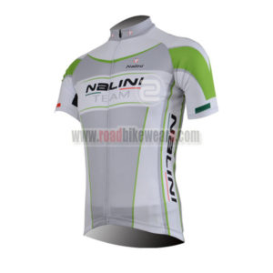 2013 Team NALINI Bicycle Jersey Grey Green